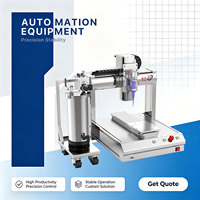 Machine de distribution de colle de table 3 axes sans vision avec programmation par teach pendant et chargement manuel