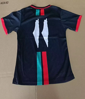 Maillot de football Palestine en polyester à manches courtes avec logo brodé personnalisé pour les fans, idéal pour les matchs de football et le quotidien – Vente en gros