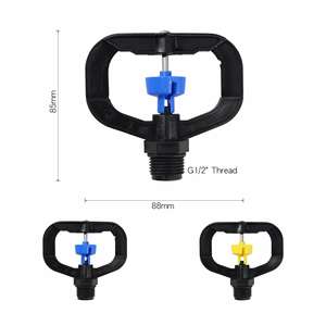 Aspersor de 360° con Engranaje de Transmisión, Rosca G1/2, de Plástico, para Riego Agrícola y Paisajismo - Product Image 1