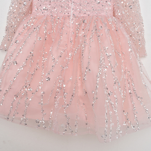Cuento <span class=keywords><strong>de</strong></span> hadas <span class=keywords><strong>de</strong></span> ensueño Color caramelo flor tul <span class=keywords><strong>Alta</strong></span> <span class=keywords><strong>Costura</strong></span> <span class=keywords><strong>alta</strong></span> calidad boda cumpleaños niña princesa vestido <span class=keywords><strong>de</strong></span> fiesta con tren - Product Image 6