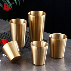 Vaso Apilable de Acero Inoxidable 304/201 Dorado/Plateado para Restaurante Coreano de BBQ, Vasos Térmicos de Doble Pared con Aislamiento al Vacío, Taza de Espresso - Product Image 3