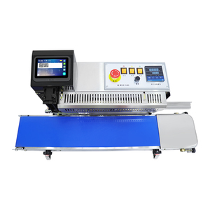 Automatische touchscreen inkjet printdatumcodering logo plastic folie zak continue bandsealer verzegelmachine - Product Image 4