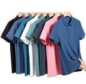 Polo regular con estampado de algodón 100% personalizado, ropa de calle, técnicas claras y oscuras, decoración de patrón sólido, polos de talla XL - Product Image 1