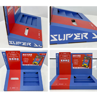 High Quality Portable Foldable Flat Pack Ready Recyclable Paper Display Box Matt Finish Varnish Surface for Mall Supermarket