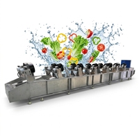 Met het Bubble System commerciële groente- en fruitreinigingsmachine, fruitdroogmachine, uien droogmachine