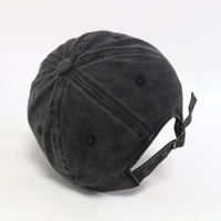 Casquette de baseball non structurée à 6 panneaux en coton délavé et vieilli avec patch brodé personnalisé, pour homme, style décontracté, pour activités de plein air et sport, type « Dad Hat »