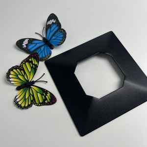 Plaque de couverture carrée en acier inoxydable de qualité supérieure, poli miroir, à ouverture centrale, pour fixation de verre et vitrage de <span class=keywords><strong>mezzanine</strong></span> - Product Image 2