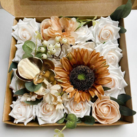Bunga buatan desain Floral elegan untuk dekorasi rumah untuk hadiah Halloween & Paskah hari ayah wisuda