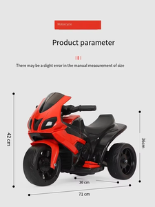 Mini Motocicleta Eléctrica de Tres Ruedas para Niños, con Luces LED y Música, Juguete de Auto a Batería, Triciclo de Plástico - Product Image 6