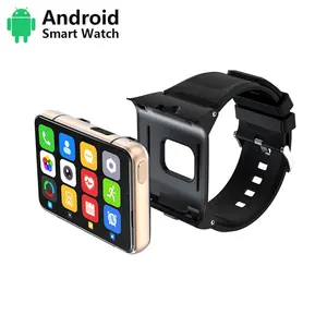 HD screen android smart watch with two HD camera Big memory 4+64GB smartwatch sim HMZ28 Long standby time phone watch with GPS