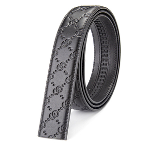 <span class=keywords><strong>Ceinture</strong></span> décontractée pour <span class=keywords><strong>homme</strong></span> en cuir véritable <span class=keywords><strong>de</strong></span> vachette à motif crocodile, 3,5 cm, réglable en longueur, sans <span class=keywords><strong>boucle</strong></span>, vente en gros - Product Image 4