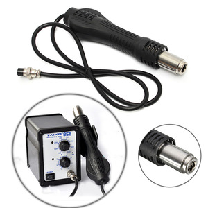 Pistola de aire caliente portátil mini 858 858D con temperatura ajustable para desoldar y reparar teléfonos móviles con 3 boquillas - Product Image 5