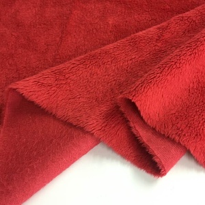 Polyester Red Micro Pha Lê Siêu Mềm Minky Ef Velboa Đồ Chơi Sang Trọng Nhà Dệt May Vải - Product Image 2