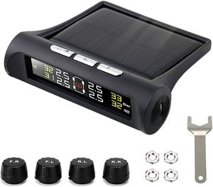 4 External Sensors Wireless Solar GPS Alkaline Battery Plastic <b>TPMS</b> LCD Car Tire Pressure Monitoring System - Product Image 2