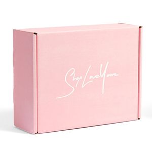 Biểu tượng tùy chỉnh giấy gợn sóng bao bì các tông tuck khóa vận chuyển hộp bưu phẩm với nhựa xử lý - Product Image 5