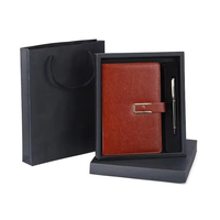 Agendas, planificateurs, journaux, carnets à couverture rigide 2025 personnalisés, grille pointillée académique A5 avec stylo pour le bureau, en cuir PU magnétique