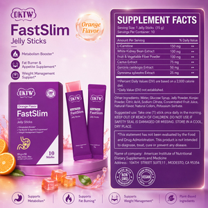 OKTW FastSlim Palitos de Gelatina Sabor <span class=keywords><strong>Naranja</strong></span> en Stock, Muestras Gratis, OEM, Marca Privada, Suplemento Nutricional Diario <span class=keywords><strong>para</strong></span> <span class=keywords><strong>el</strong></span> Bienestar Corporal - Product Image 5