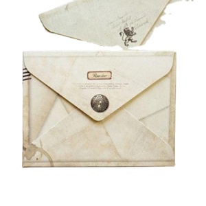 Custom <strong>Mini</strong> Vintage Paper Kraft <strong>Envelope</strong> Set 12 Design in One Set Stationary Paper and <strong>Envelopes</strong> Sets - Product Image 1