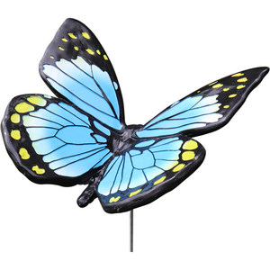 Sculpture de papillon géant simulé pour jardin extérieur, entièrement faite à la main en fibre de verre, style minimaliste moderne pour parcs - Product Image 5