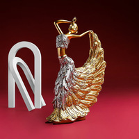 Décoration d'intérieur en résine style européen, créative, Paon et Danseuse, luxe léger, pour chambre de mariage, salon, meuble TV