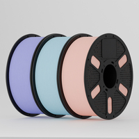 Filament PLA Noir Mat 1,75 mm 1 kg Surface Non Brillante Anti-Emmêlement Emballé Sous Vide Température d'Impression 200°C Fabriqué en Chine pour Imprimantes