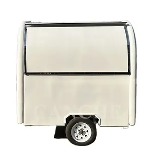 ストリートモバイルミニHotDogアイスクリームファーストフードカートトレーラーホイール付き小型フードトラック米国での販売