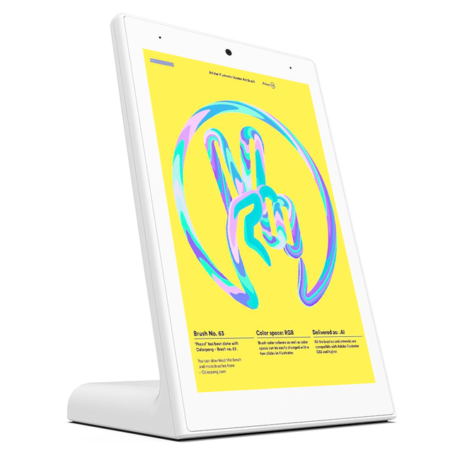 Desktop Android Tablet 10 Inch Capacitive Touch L Shape Portrait Display Rockchip Android Tablet for Restaurant Store Ads Player