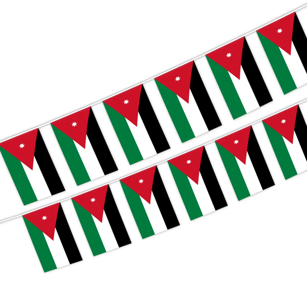 Zijde/Digital Printing 4*6 "Polyester Jordan Staat Gors Vlag