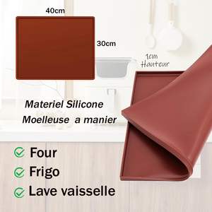 Jante de <span class=keywords><strong>tapis</strong></span> de cuisson génoise en <span class=keywords><strong>silicone</strong></span> flexible conçue sur mesure pour les outils de cuisson au four à rouler, y compris les moules de coupe pour la cuisson - Product Image 2