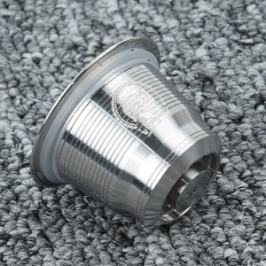 Tasse à capsule rechargeable réutilisable en acier inoxydable pour série <span class=keywords><strong>Nespresso</strong></span> avec cuillère - Product Image 4