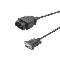 Cable de diagnóstico OBD2 a D-sub de 9 pines, cable de extensión para escáner OBD de 16 pines macho a D-sub de 9 pines macho
