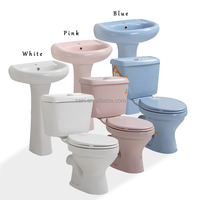 SAIRI Ensemble de toilette et évier de salle de bain Mini ensemble de toilette sanitaire P Trap