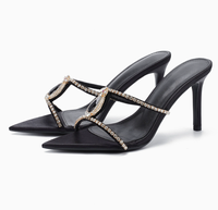 Sandales à talons hauts pour femmes, design tendance, talons aiguilles, plateformes, collection été, vente chaude