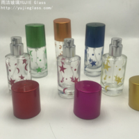 YJ-00198 Vaporisateur transparent pour impression par pulvérisation, étoile, lune, verre, 20 ml, atomiseur, flacon de parfum rechargeable