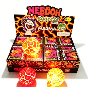 NeeDoh Magma Smack, Pelota Antiestrés con Textura de Lava y Meteorito, Juguete Sensorial para Niños - Product Image 1
