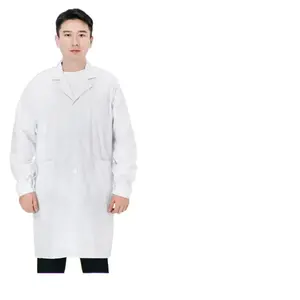Халат медицинский унисекс, длинный рукав, утолщенный, для стажировок, клиник, медсестер, аптек, общепита, студентов колледжей, лабораторий - Product Image 5