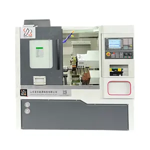 ماكينة مخرطة معدنية صغيرة عالية الدقة من الصين يتم التحكم بها رقميًا بالكمبيوتر طراز CJK6132 مع محرك سيرفو