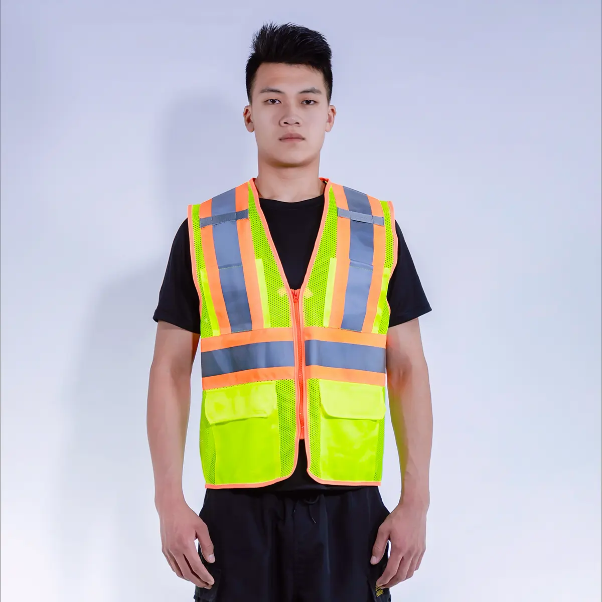 economy mesh breathable Safety wear-resistant mesh vest