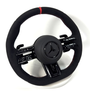 <span class=keywords><strong>Volante</strong></span> de Fibra de Carbono para Mercedes Benz <span class=keywords><strong>AMG</strong></span>, Compatible con los Modelos W117, W176, W177, W203, W204, W205, W211, W212, W213, W218, C43, C63, C200, C300 - Product Image 3