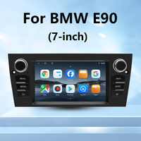 Écran tactile de 7 pouces, autoradio pour BMW E90 (2005-2012) - GPS Android Auto, stéréo tactile sans fil, WiFi intégré, audio haute résolution