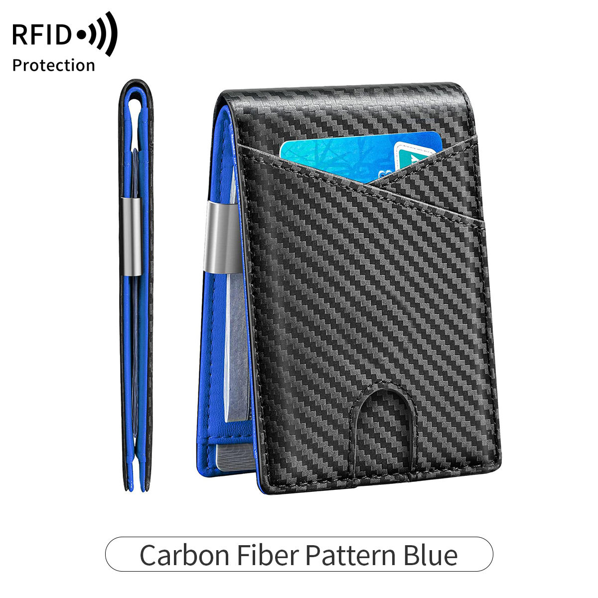 Carbon Fiber Pattern Blue