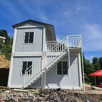 Maison conteneur modulaire préfabriquée en acier, démontable, portable, 20 pieds, 40 pieds, structure en acier, emballage plat