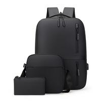 Sac à dos pour ordinateur portable, de voyage, de mode, universitaire, étanche, antivol, sportif, avec cadre externe, style anglais, géométrique, USB, solaire