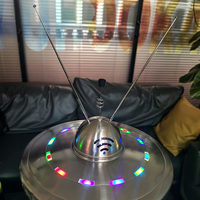 Chicha de grande taille en acier inoxydable, design unique, éclairage intégré, vente en gros