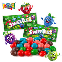 Fabrieksgroothandel Private Label Op Maat Gemaakte 30g Skittle-s Type Zure Kauwgom met Kunstmatige Aroma's Halal Gecertificeerde Kauwgom
