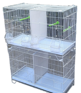 Cage à oiseaux de haute qualité pour perruches, pinsons, calopsittes, <span class=keywords><strong>conures</strong></span>, agapornis, canaris, perroquets, plateau en plastique, boîte en fer emballée - Product Image 1