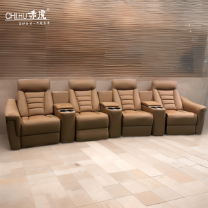 Ensemble de canapés inclinables électriques de style <span class=keywords><strong>asiatique</strong></span> de haute qualité pour salon, en cuir véritable, avec console - Product Image 5