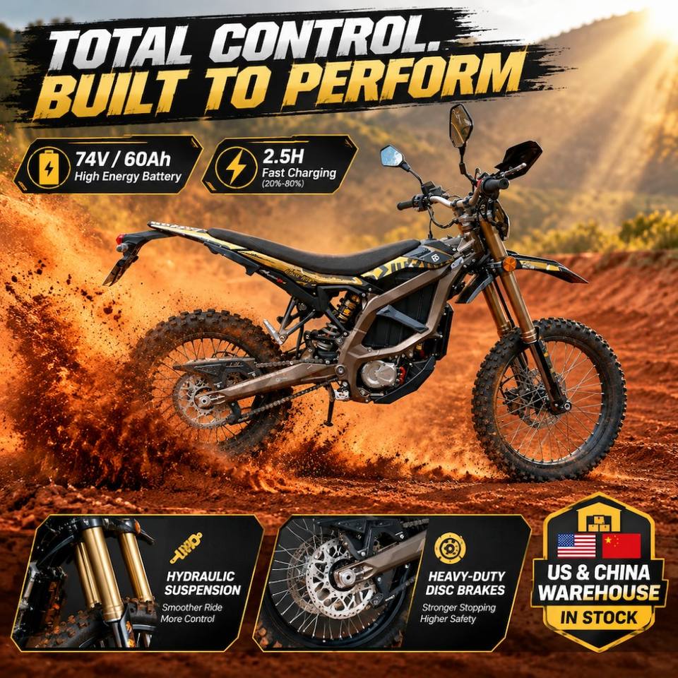 Surron Bikes Color US Warehouse Stock Electric Dirt Bike Surron Ultra Bee CE Certified 74V ...