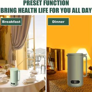 Licuadora Eléctrica Comercial Automática, Mini Licuadora Portátil de Acero Inoxidable para Bebés, Máquina para Hacer Leche de Soya en Casa - Product Image 5