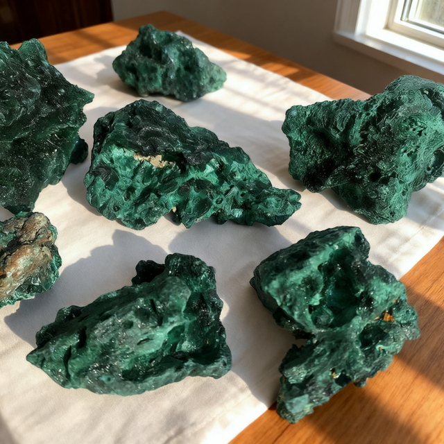 Wholesale Malachite Healing Crystal Rough Raw Stone Gemstone Green Specimen Meditation Raw Silk Malachite for Gift